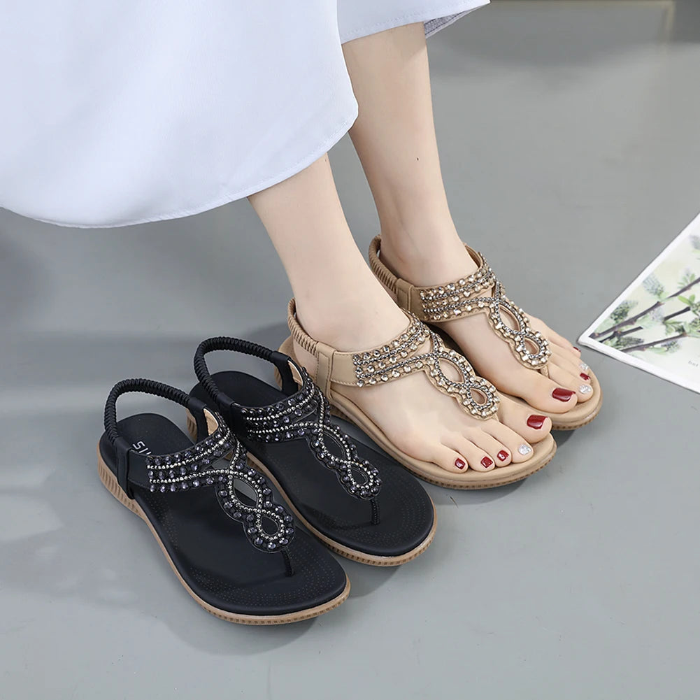 Womens Bohemian Style Anti-Slip Sandals