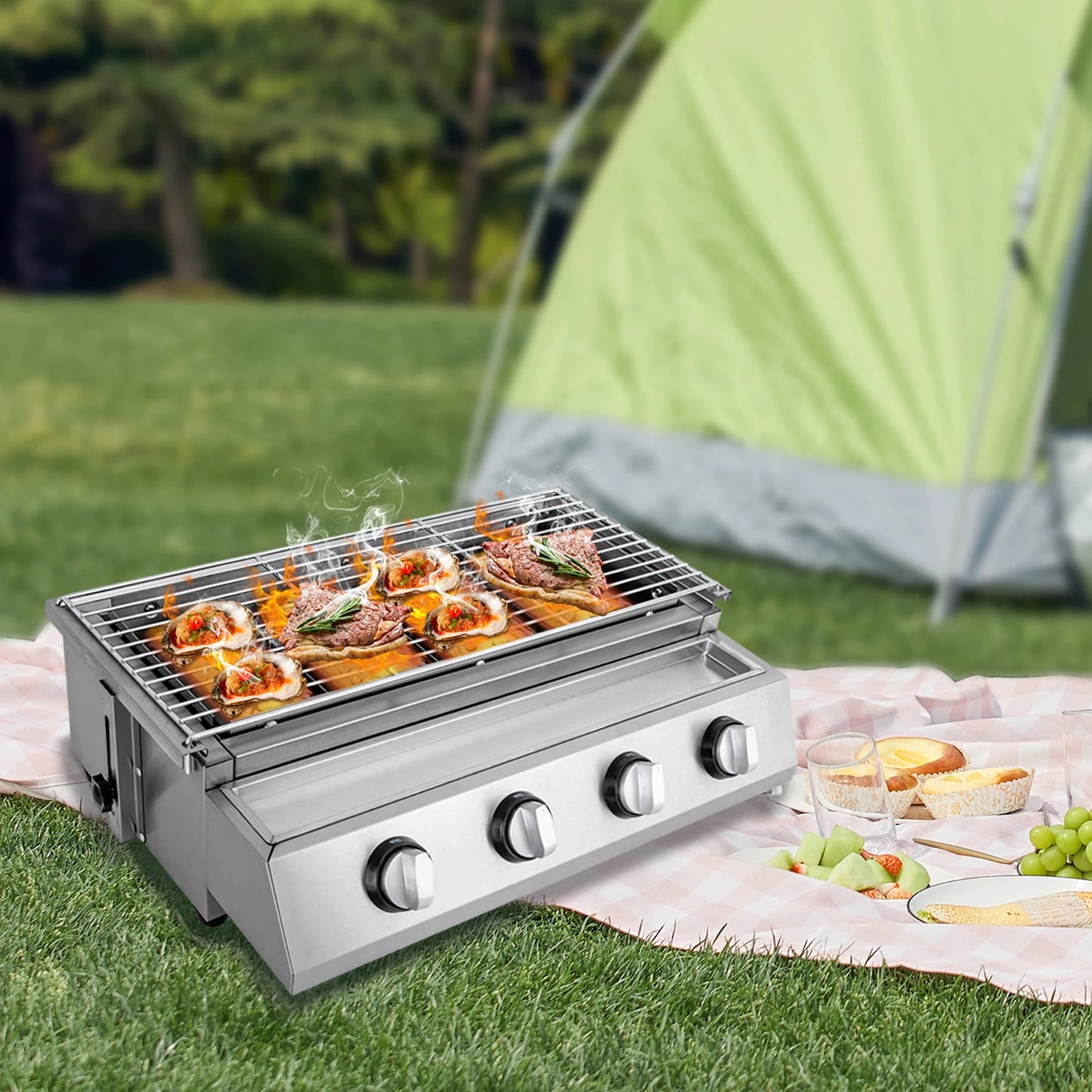 Propane Gas Stainless Steel BBQ Grill