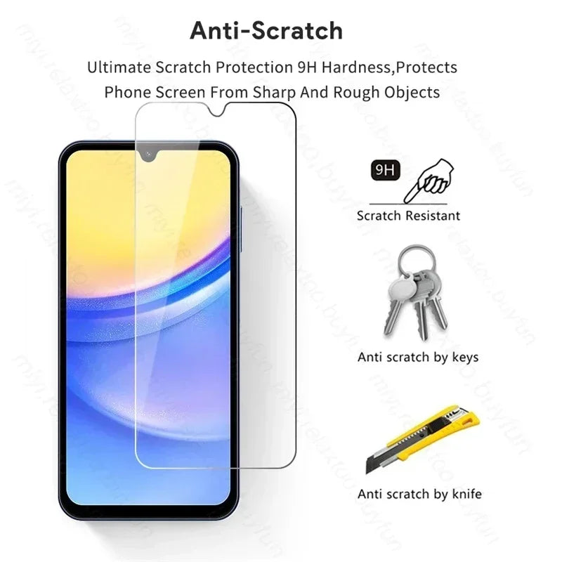 3PCS Tempered Glass Full Cover Screen Protector For Samsung