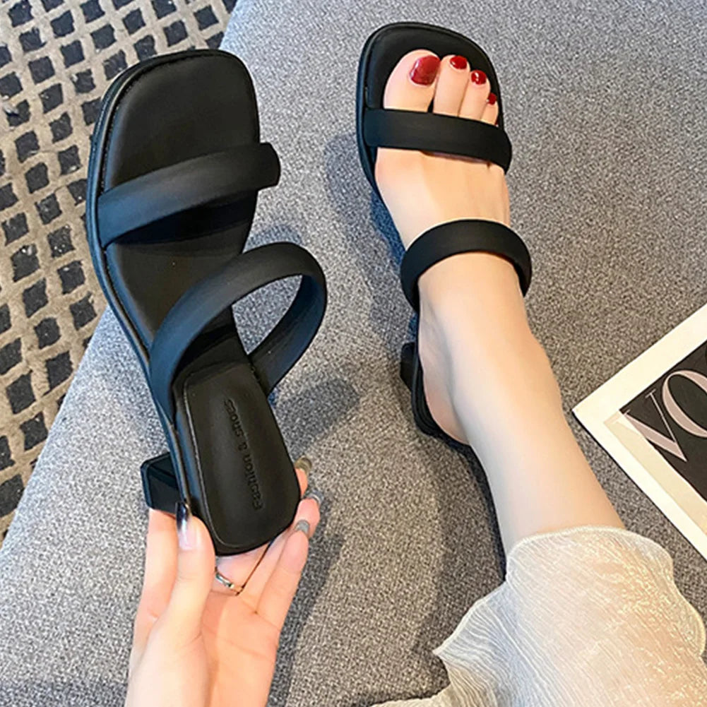 Comfortable Two Strap Open Toe Sandals