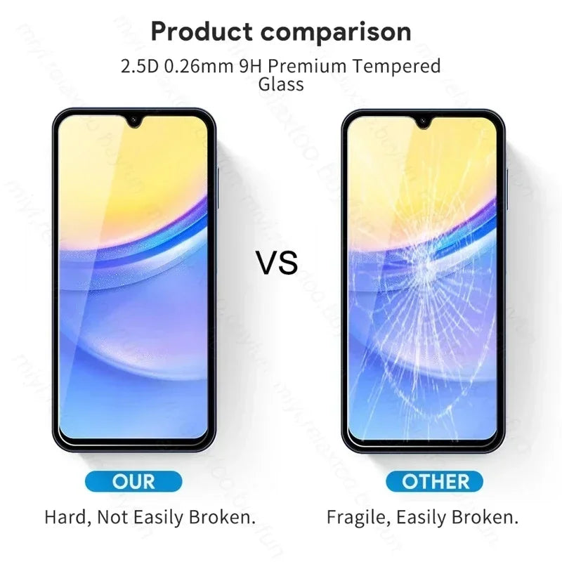 3PCS Tempered Glass Full Cover Screen Protector For Samsung