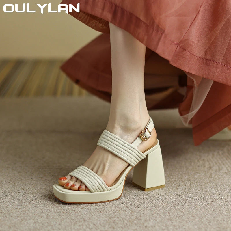 Women Fish Mouth Platform Heels